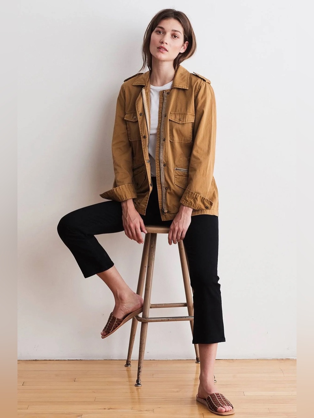 Lily Aldridge Safari Jacket • Cotton • Size Small